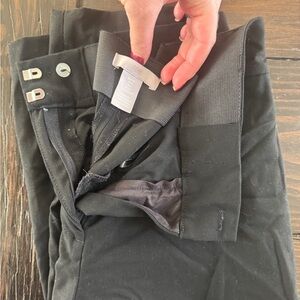 H&M black straight leg dress pants